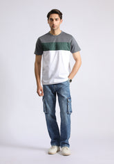 Grey White T-Shirt